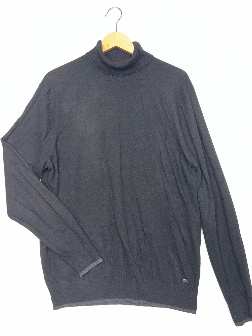 INC International Concepts Black Turtleneck Sweater